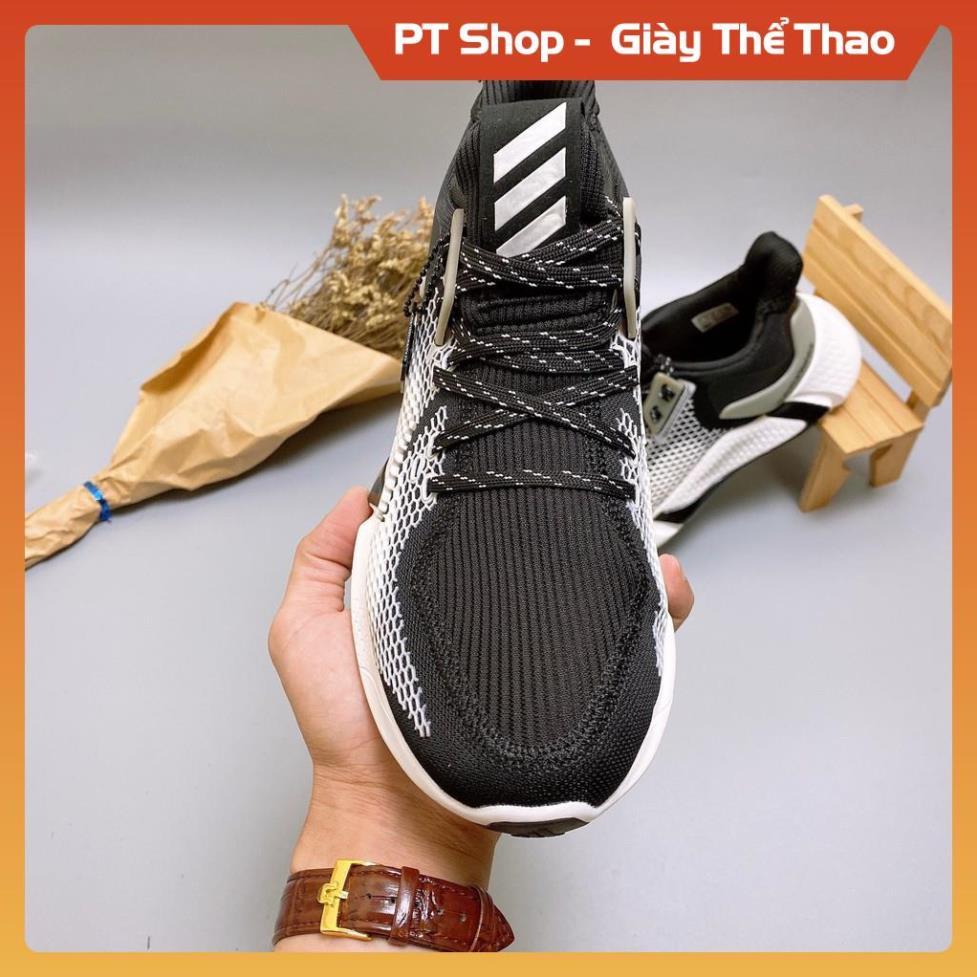 [FreeShip+Giá Hủy Diệt] Giầy Alphabounce xịn sò Full phụ kiện, Giày Sneaker Alphabounce 2020 đen trắng , Hót trend