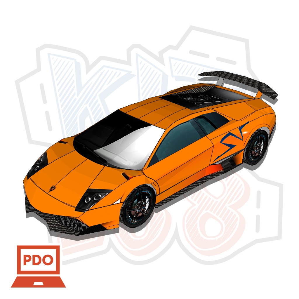 Mô hình giấy Lamborghini Murcielago