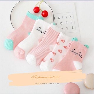 Sét 5 đôi tất/vớ lưới ❤️FREESHIP❤️ loại dày đẹp ❤️ cổ cao cho bé trai bé gái