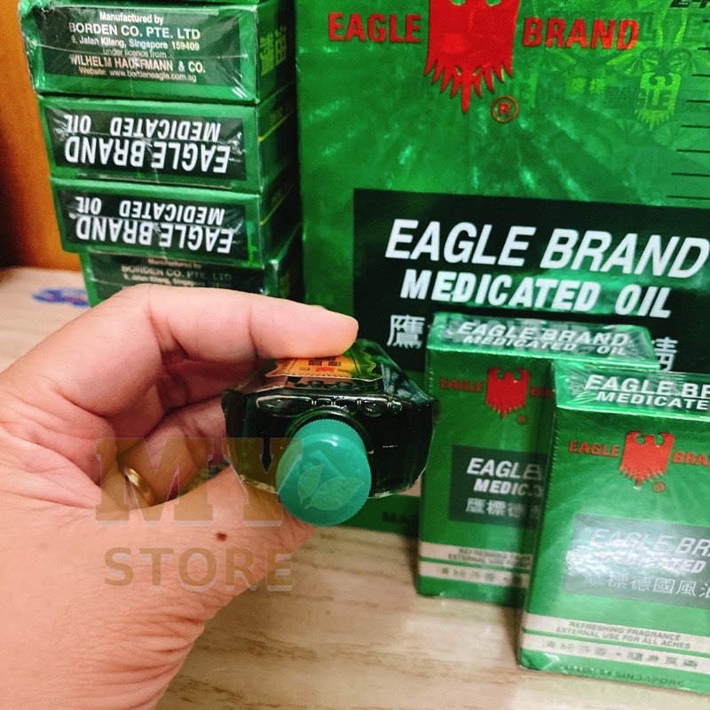 Dầu Xanh Nội Địa Singapore 1 Nắp Con Ó Eagle Brand 24ml