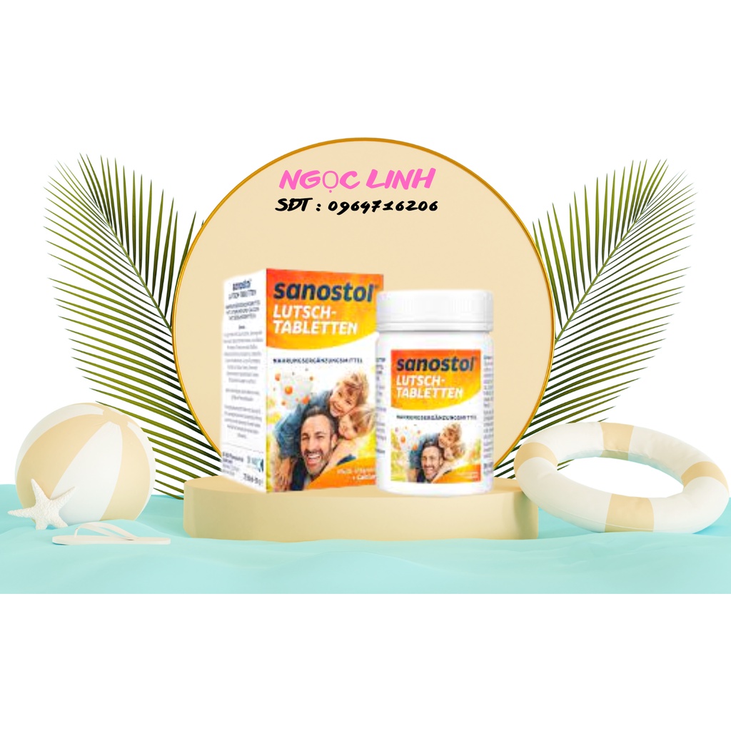 Viên Ngậm Sanostol Lutschtabletten Bổ Sung Canxi và Multi-Vitamin Cho Bé, 75 viên