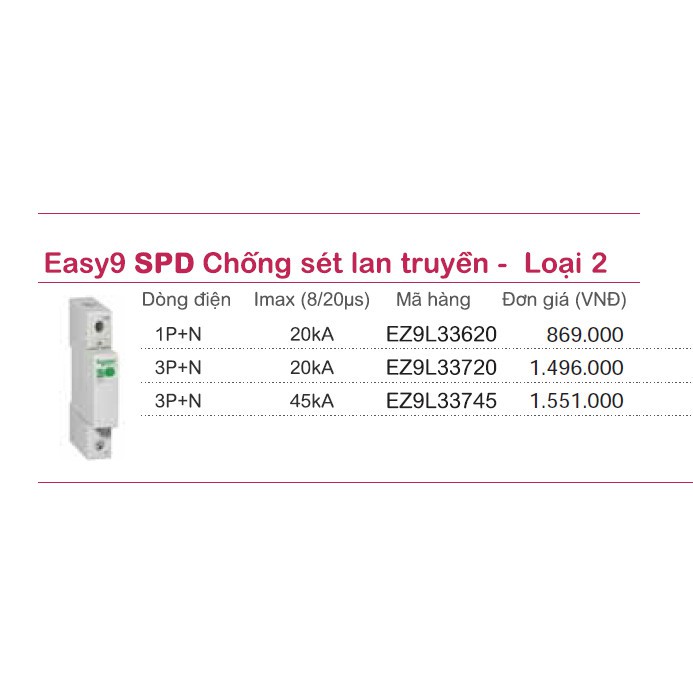 Chống sét lan truyền - Schneider