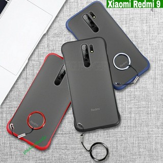 Ốp lưng Nhám Mờ không bo viền Redmi 9 siêu mỏng cao cấp