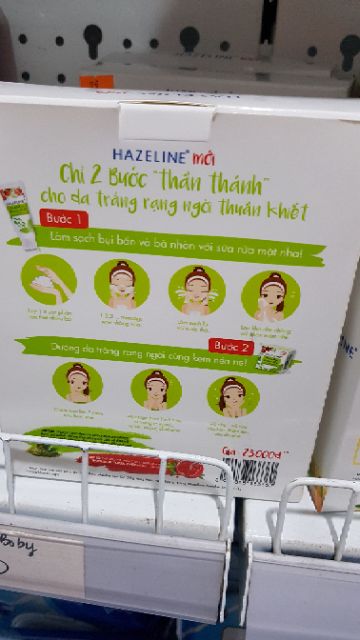 Quà tặng bộ đôi sữa rửa mặt hazeline 50g tặng sữa rửa mặt nhỏ