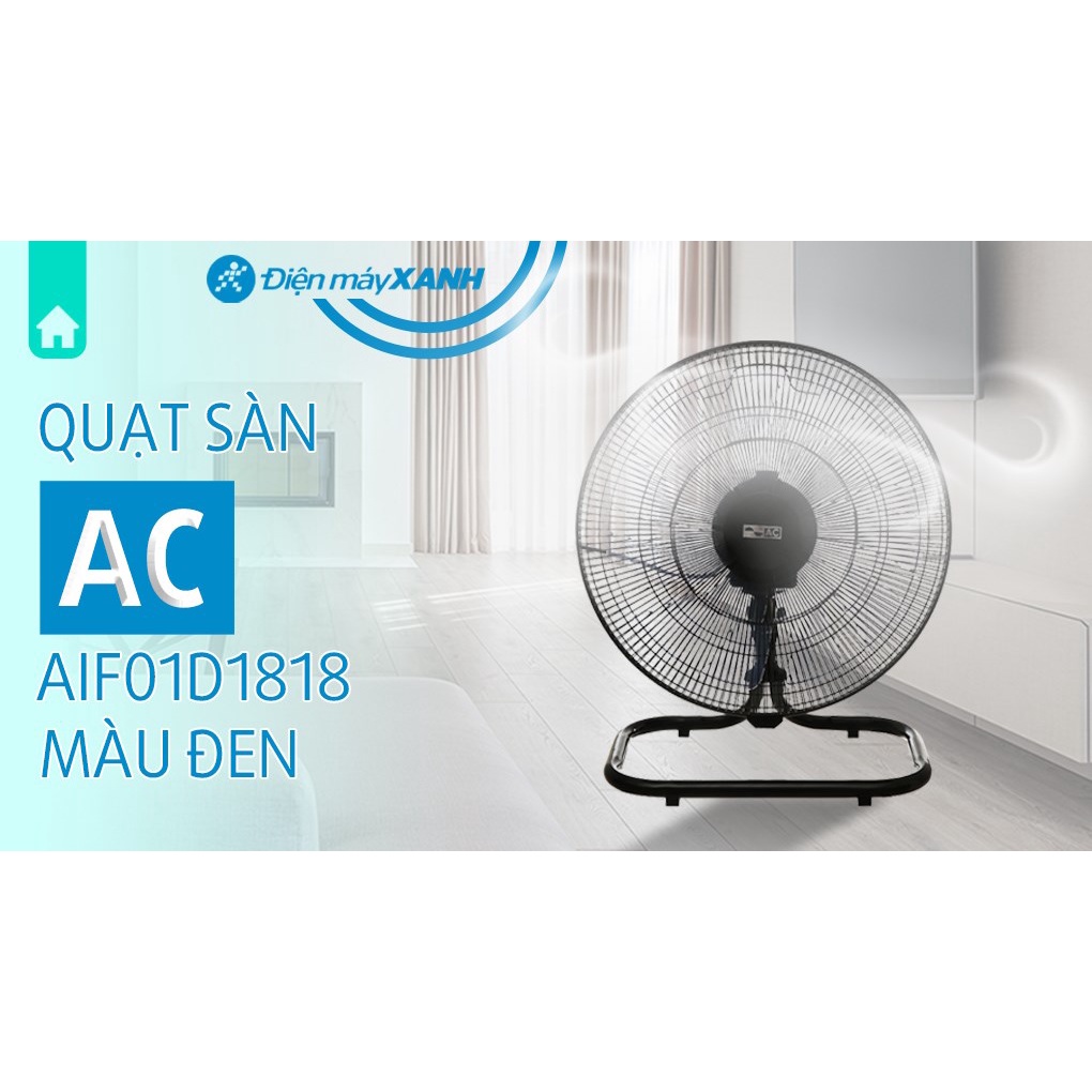 Quạt sàn chân quỳ AC AIF01D1818 Có Remote, Bảo Hành 24 Tháng