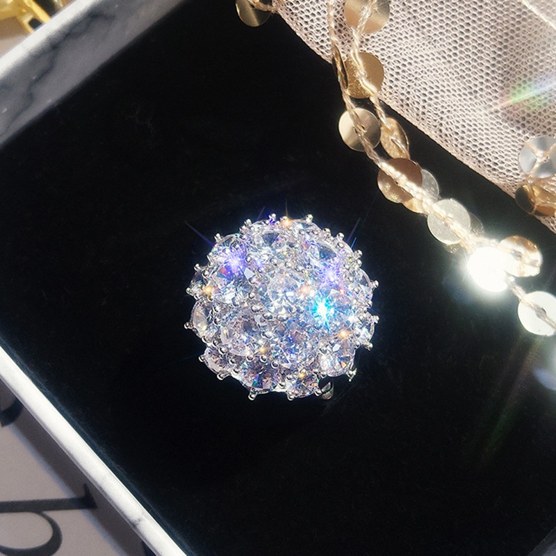 Nhẫn đính zircon kiểu cổ điển thời trang cho nữ