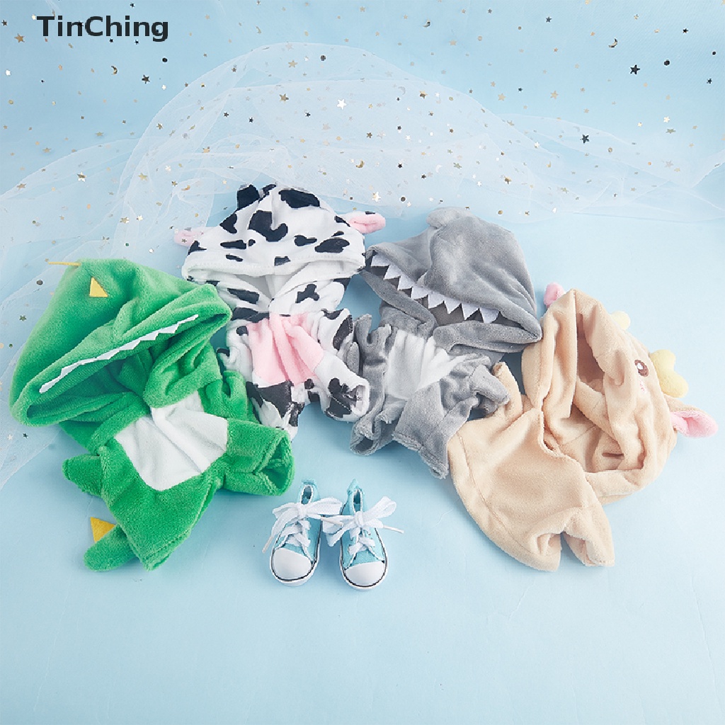 Bộ đồ ngủ búp bê thiết kế khủng long Onesie 20cm