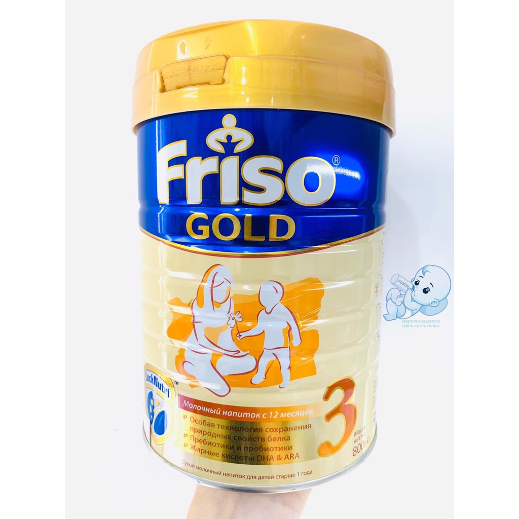 [Date 2022] Sữa Friso Gold Nga Số 3 Lon 800g Cho Bé Từ 12-36 Tháng Tuổi Hàng Nội Địa