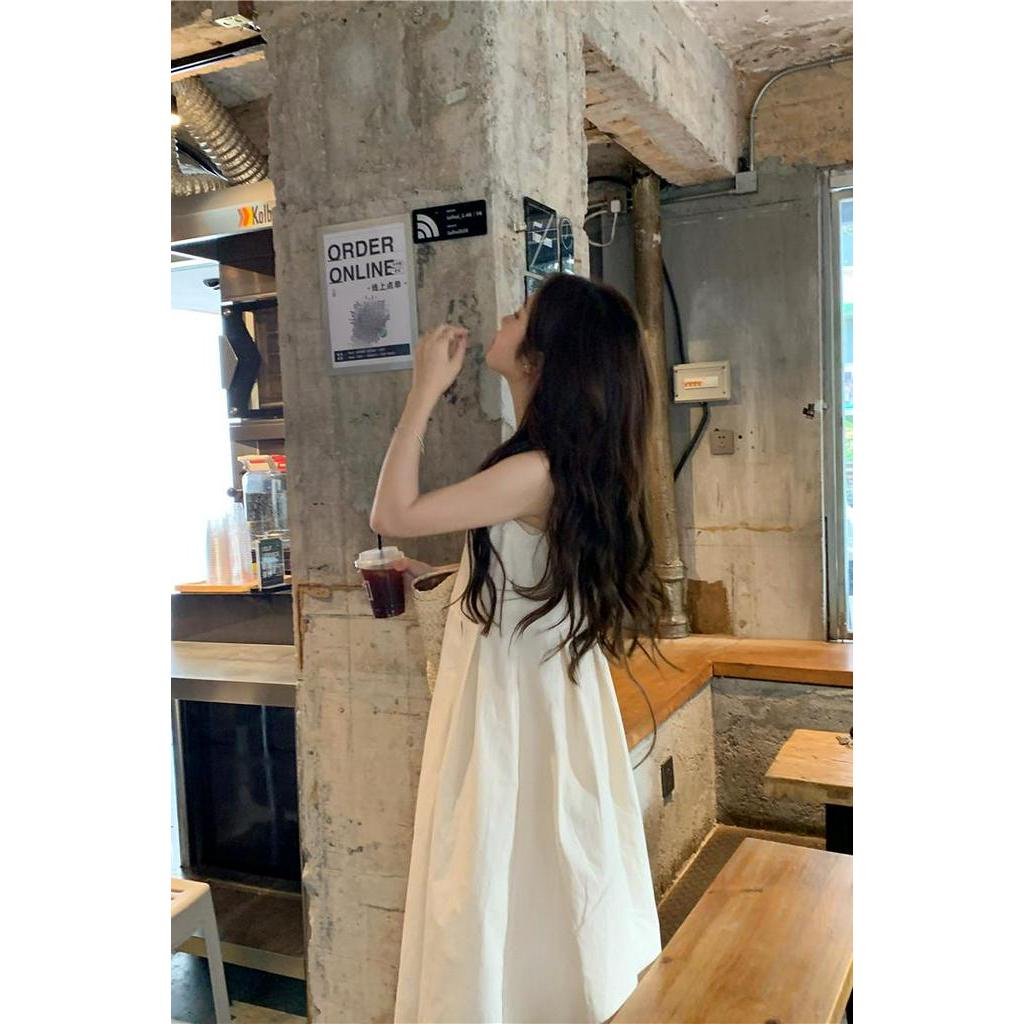 Đầm Tank Top Không Tay Màu Trắng 63308