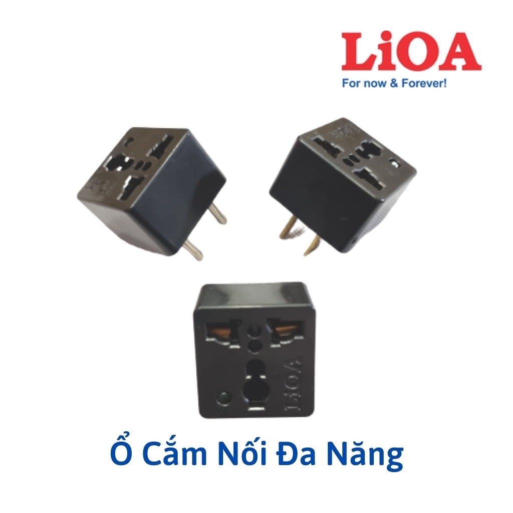 Phích Ổ Cắm Điện Đa Năng Lioa Chuyển 3 Chấu Thành 2 Chấu