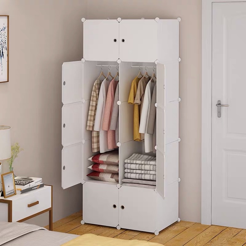 Tủ nhựa ghép 8 ô gọn nhẹ, size to sâu 47