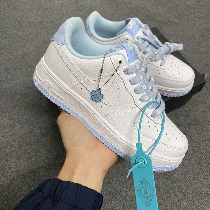 [Mã FAGREEN245 giảm tới 30K đơn 99K] ( full box + phụ kiện ) giày af1 màu mới trắng đế xanh