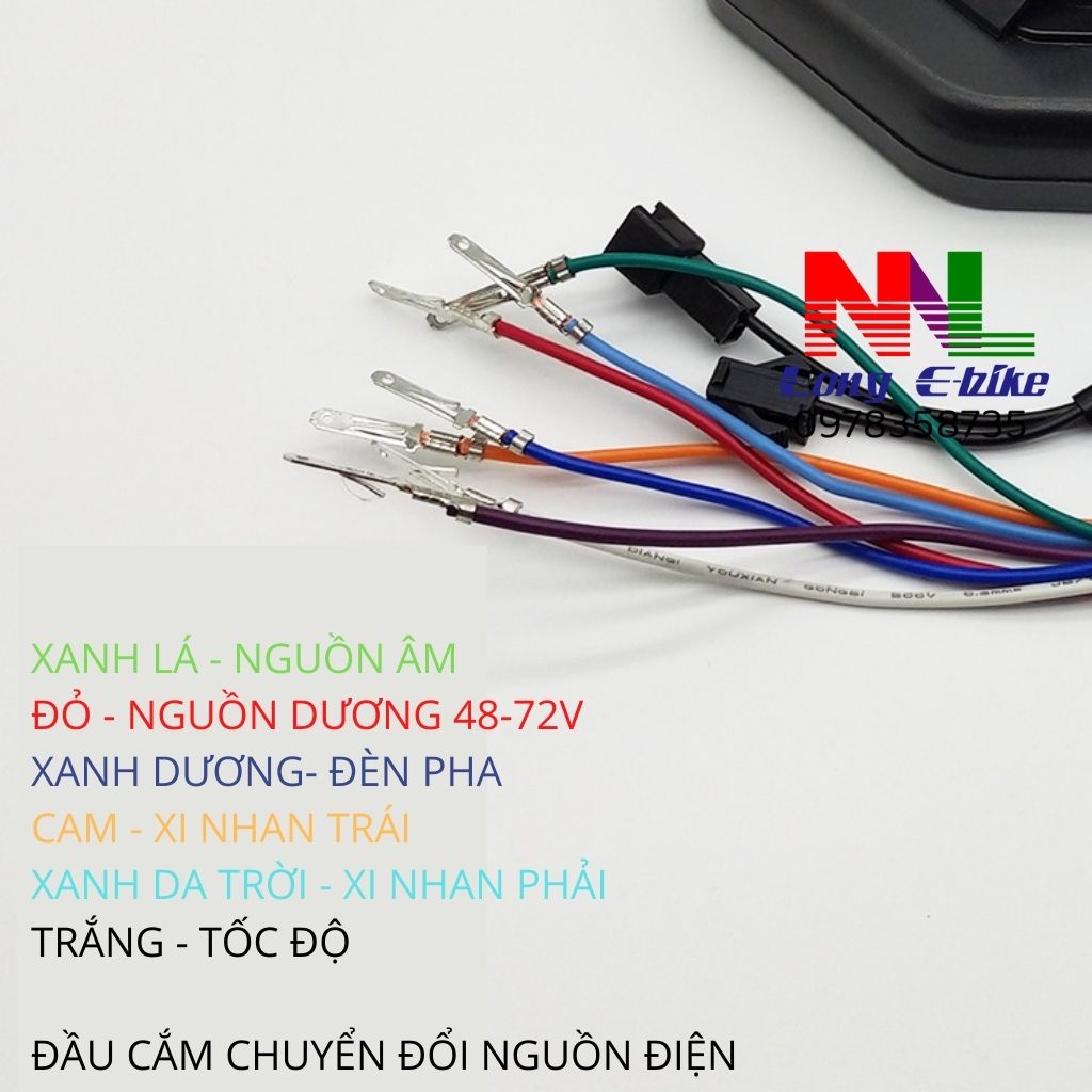 Đồng hồ xe điện MSX màn LCD 48-120V