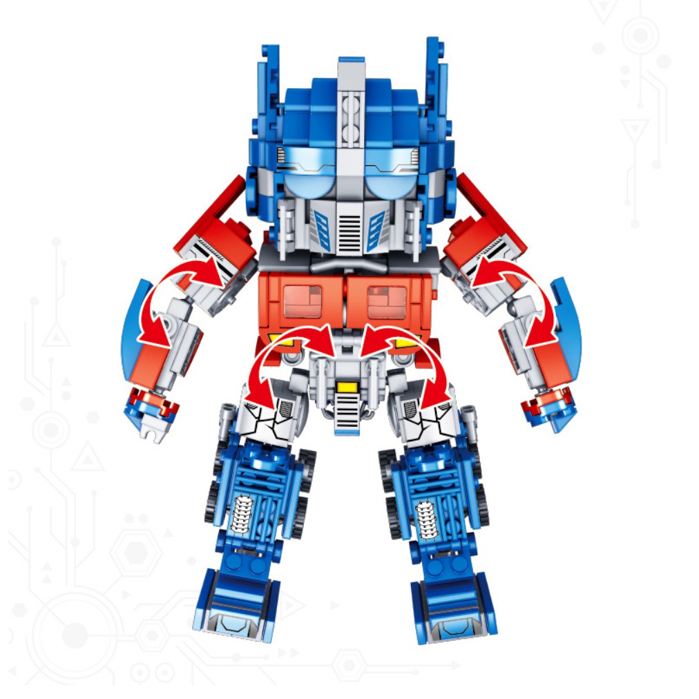 [478 CHI TIẾT-HÀNG CHUẨN] BỘ ĐỒ CHƠI XẾP HÌNH Transformer OPTIMUS PRIDE - Lắp Ghép Robot Biến Hình