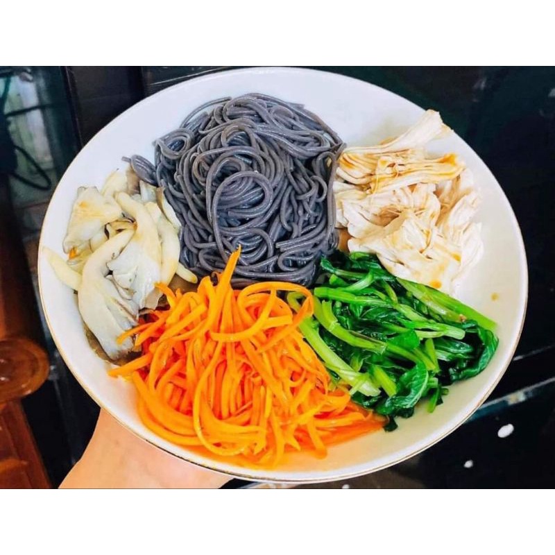 Bún Gạo Lứt Đen Giảm Cân Hoàng Minh -Bún gạo lứt ăn kiêng,eat clean/healthy.- (Túi 500g)