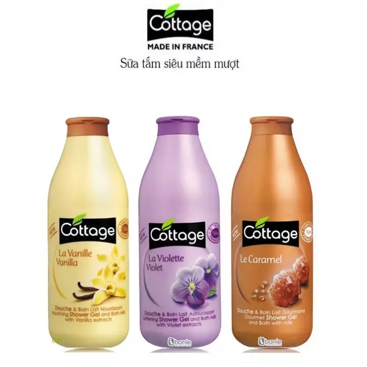 Sữa tắm trắng da Cottage 750ml