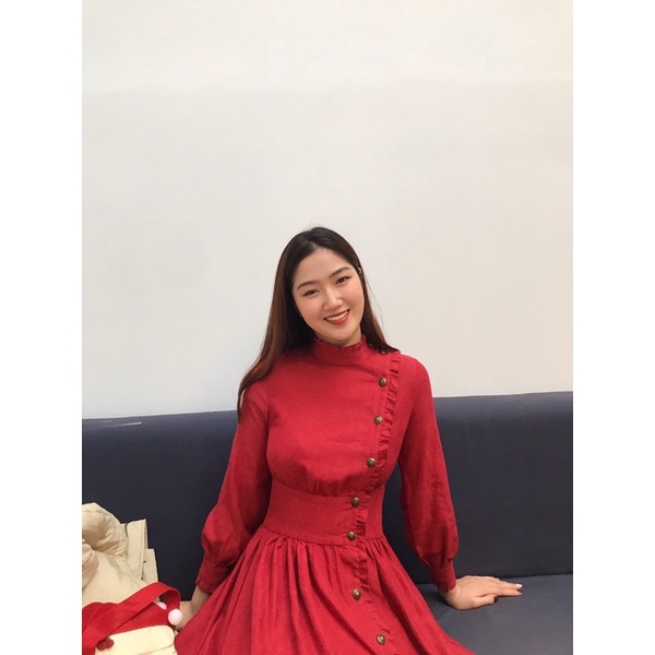 Váy Thiết Kế Dài Đỏ