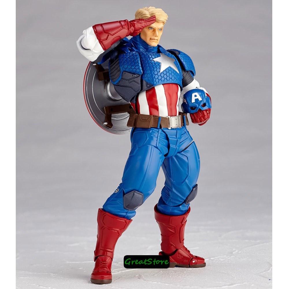 ( CHẤT, HÀNG CÓ SẴN ) MÔ HÌNH NHÂN VẬT CAPTAIN AMERICA ĐỘI TRƯỞNG YAMAGUCHI AVENGERS FIGMA CỬ ĐỘNG ĐƯỢC