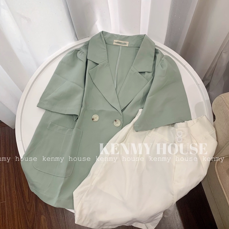 Áo blazer tay phồng ullzang A12