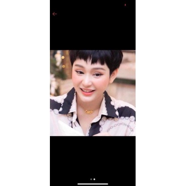 Vòng cổ choker D i o r mặt chữ đơn giản thời trang cao cấp