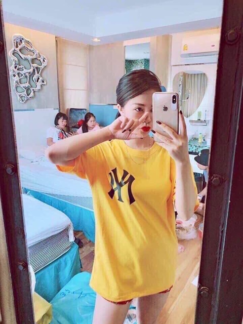 Áo thun nam nữ form rộng tay lỡ New York Oversize 45-75kg hàng loại 1
