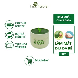 Kem Dưỡng Phục Hồi Da Oran Baby 50g Dịu Nhẹ Cho Bé I'm Nature