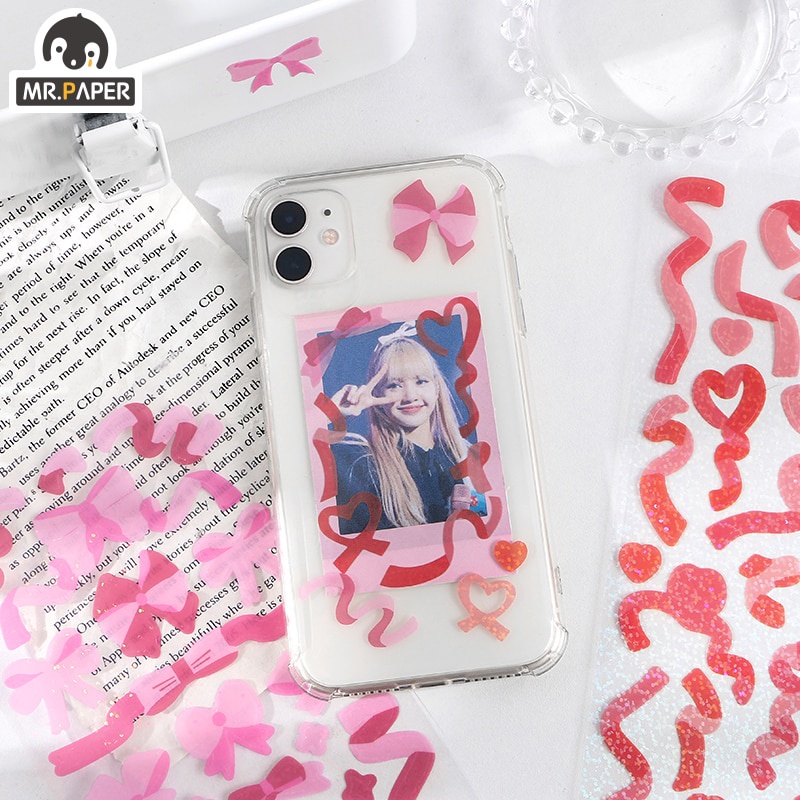 Bộ 10 hình dán trang trí màu laser sáng tạo