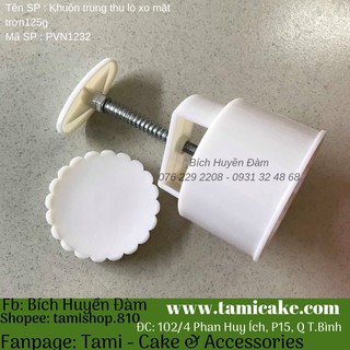 Khuôn trung thu lò xo mặt trơn 125gr