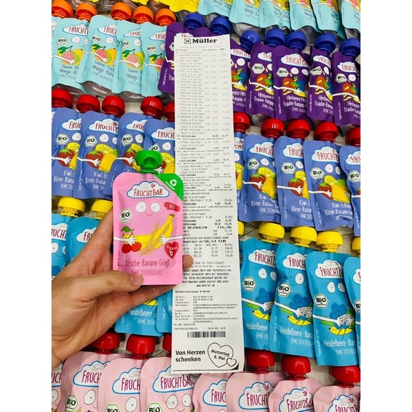💦💦 HOA QUẢ NGHIỀN HỮU CƠ FRUCHTBAR ĐỨC ĐỦ VỊ CHO BÉ TỪ 6M💦💦