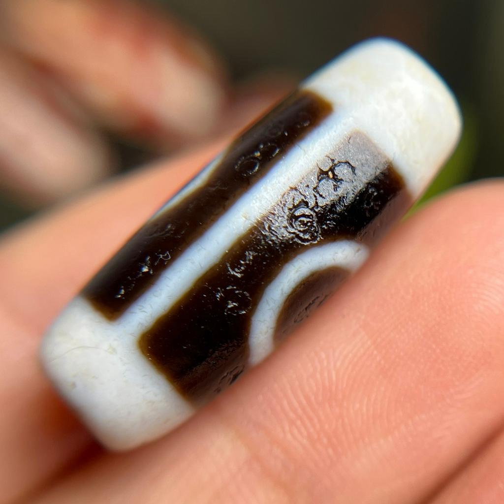 Hạt Dzi Hai Mắt Ngựa Phủ Bột Mịn Cao Cấp Dành Cho Nam Nữ