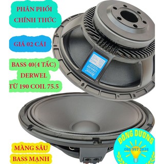 XẢ KHO LOA BASS 4 TẤC - 1 CỦ BASS 40 DERWEL 190 - 76 GÂN 2 XẾP