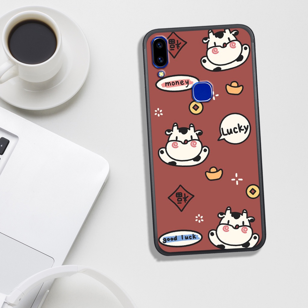 ỐP LƯNG VIVO V9/Y85/Y91/Y93/Y95/Y97, IN HÌNH BÒ SỮA SIÊU SIÊU ĐÁNG YÊU