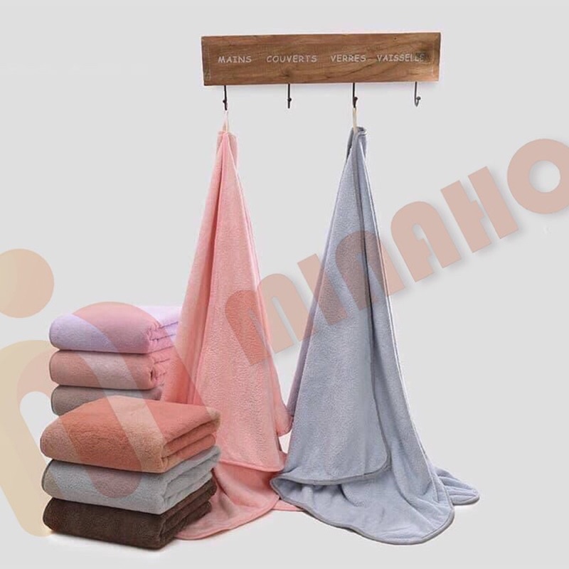 Khăn tắm Hàn quốc MINAHO - Khăn tắm lông cừu siêu thấm hút 140*70cm