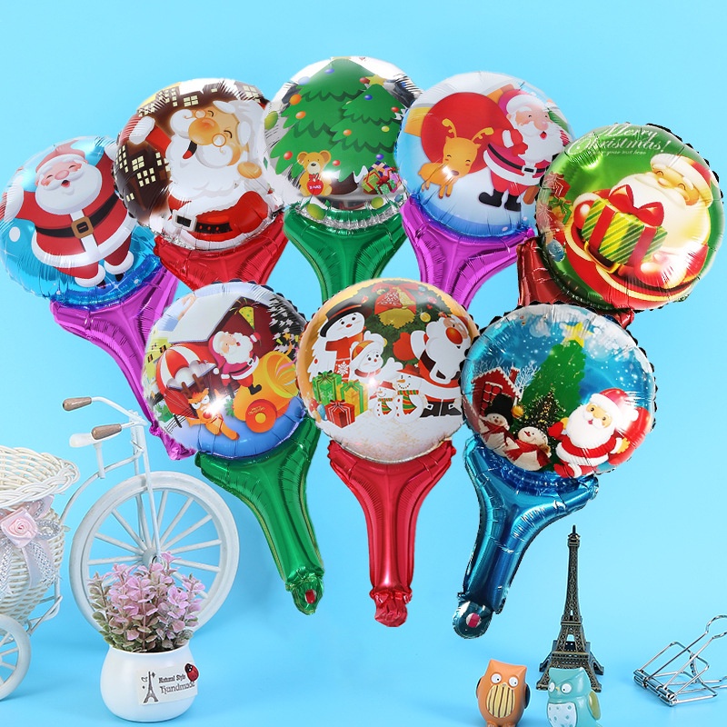 1 Bong Bóng Kiếng Hình Người Tuyết, Tuần Lộc, Tuần Lộc Cầm Tay
