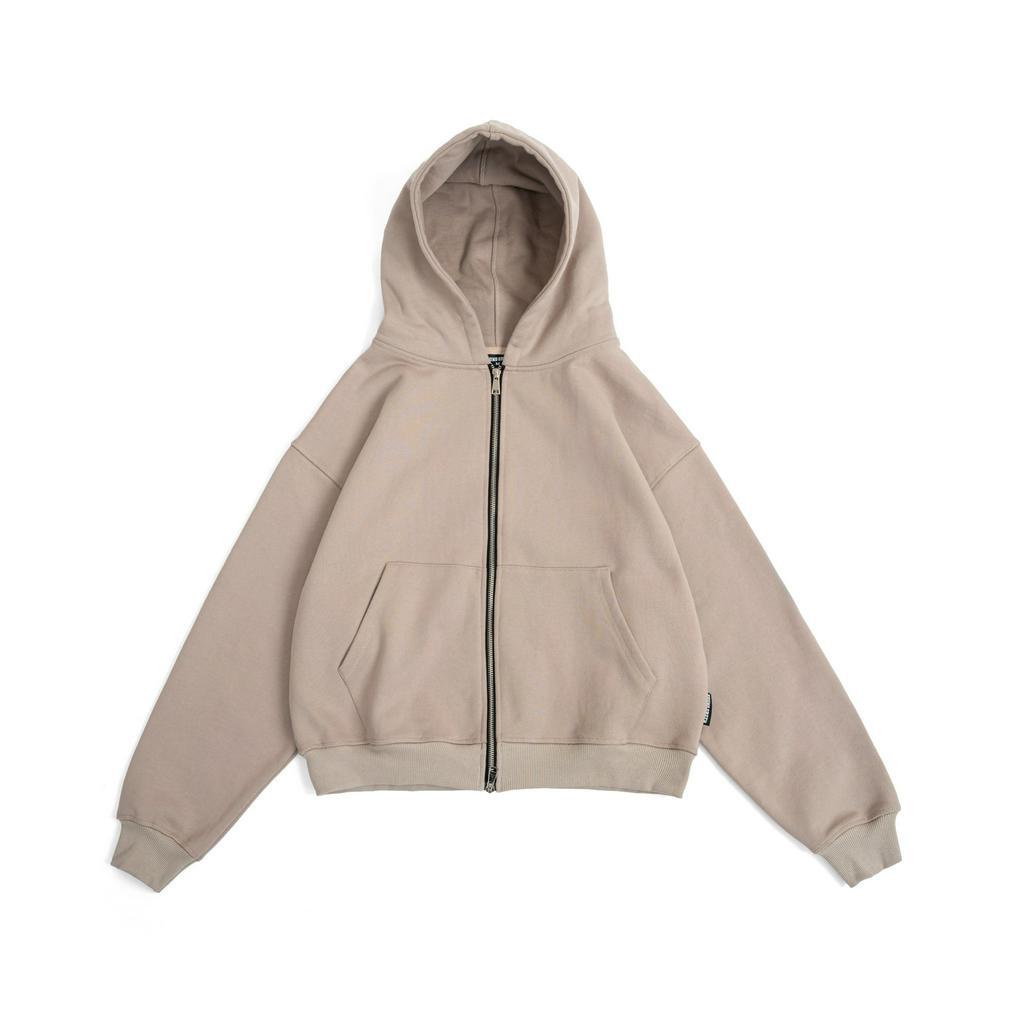 Áo Hoodie Young Green Boxy Zip