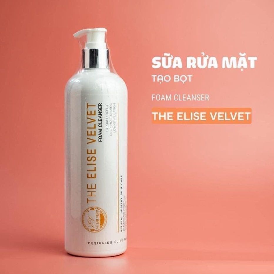 Sữa rửa mặt tạo bọt The Elise Velvet, Lindsay 500ml
