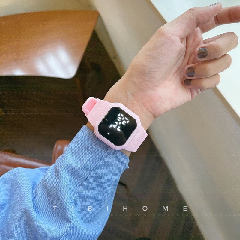 SALE 1xx ĐỒNG HỒ LED CẢM ỨNG NB201 UNISEX NAM NỮ DÂY CAO SU SIÊU BỀN 4 màu hot trend tặng hộp | BigBuy360 - bigbuy360.vn