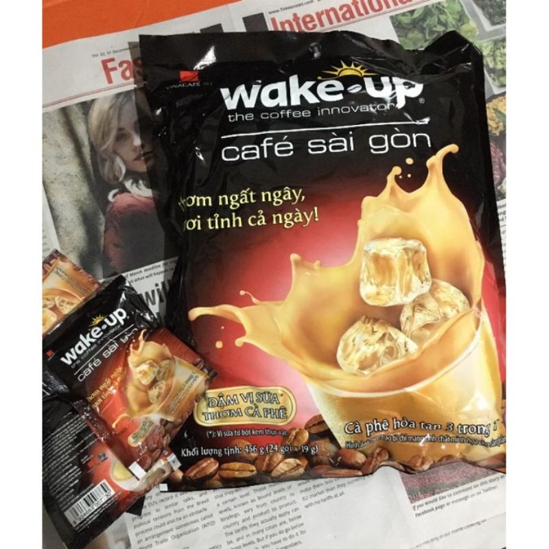 Combo 5 Bịch Cà Phê Wake Up Sài Gòn Thơm Ngon rẻ  DATE MỚI
