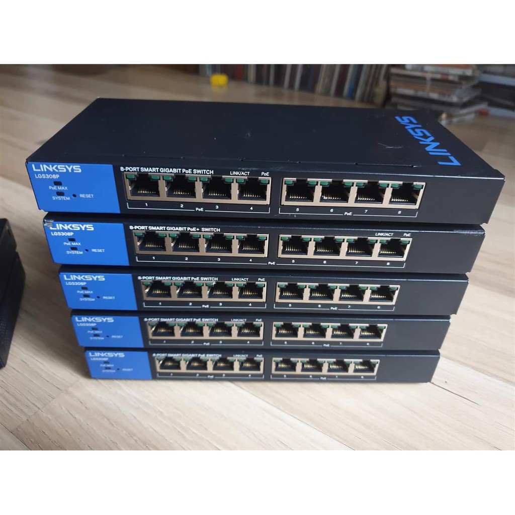 Bộ chia mạng Linksys LGS308/ LGS308P -Smart Gigabit Switch - Switch 1Gbps