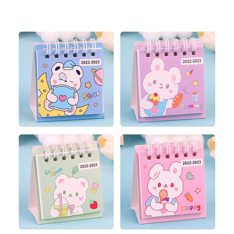 Lịch Năm 2023 mini Để Bàn Họa Tiết Hoạt Hình Dễ Thương Bắt Mắt