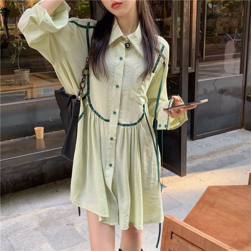 Đầm Dáng Rộng Thiết Kế Sang Trọng Phong Cách Hàn Quốc Thời Trang 17561