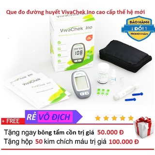 Que thử tiểu đường Vivachek ino hộp 50 que rời