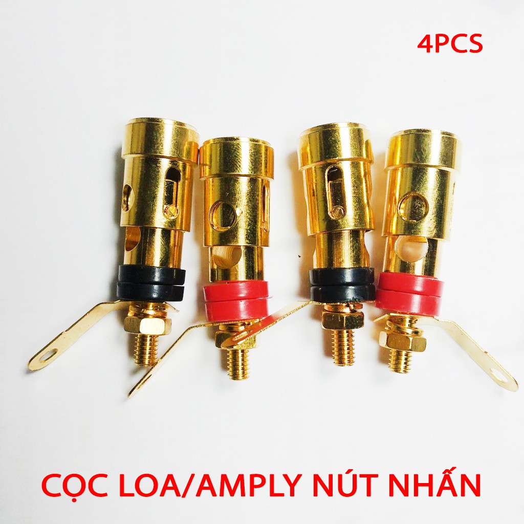 Cọc loa / Amply dạng nút nhấn (bộ 4 chiếc )