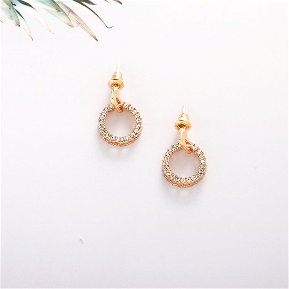 Cod In Stock New Hoa tai dáng tròn phong cách Hàn Quốc thời trang cho nữ