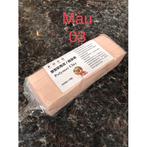 Đất sét nung Polymer Plastic màu da người nặn búp bê 250g