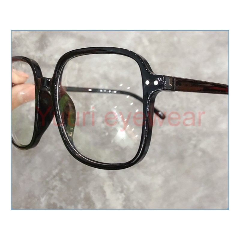 Gọng kính nhựa dẻo form vuông cá tính  thanh mảnh dễ phối - lắp mắt cận theo yêu cầu mã G101064