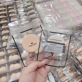 Bông Phấn Vacosi BP22 Cushion Kem Tròn Nhỏ Có Dây ( Bịch 1 miếng )
