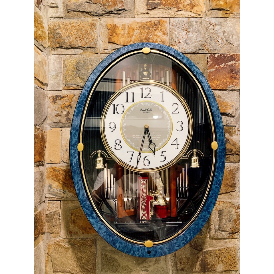 Đồng hồ treo tường Small World phiên bản cô gái đánh đàn Nhật nội địa MS913