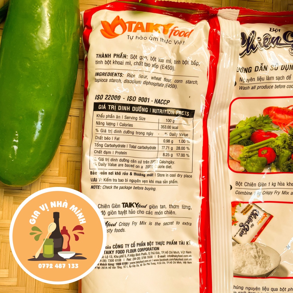 BỘT CHIÊN GIÒN TÀI KÝ ĐỎ 150GR-1KG