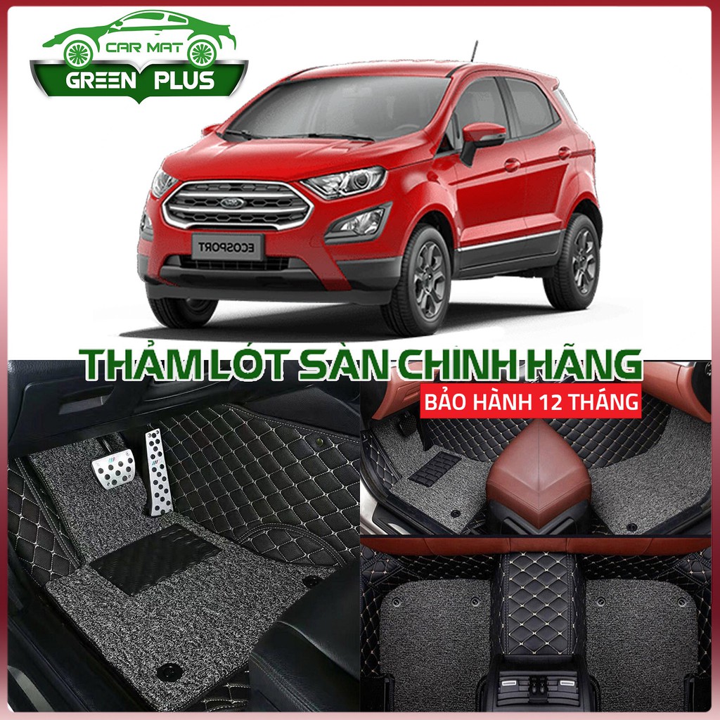 Thảm lót sàn ô tô 6D Ford Ecosport 2014-2021 chống nước, không mùi, phủ kín 90% sàn xe